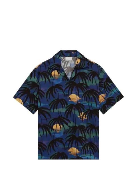 Palmiers-print short-sleeved shirt by PROBUS