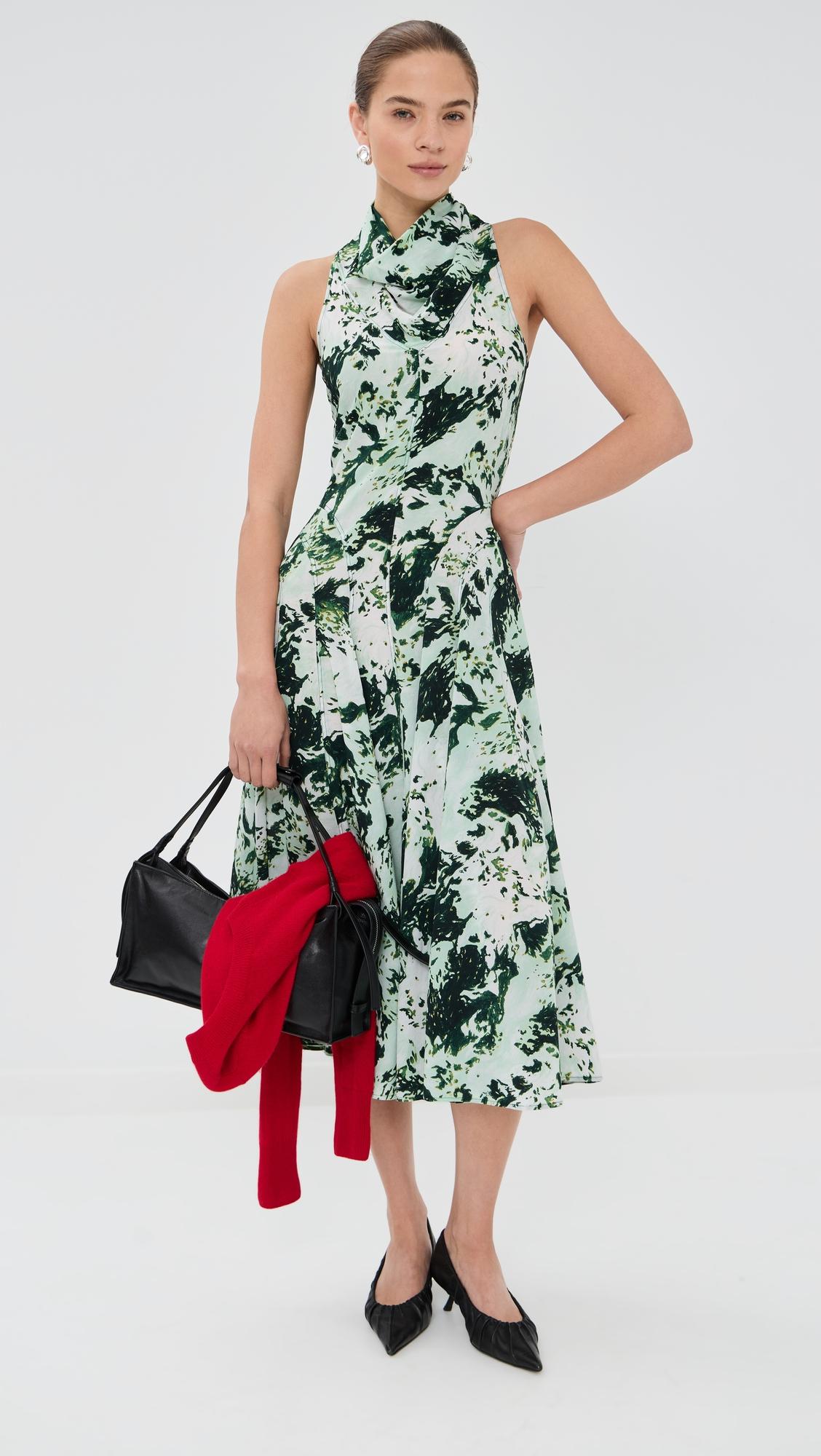 Adelide Dress In Printed Silk Viscose by PROENZA SCHOULER