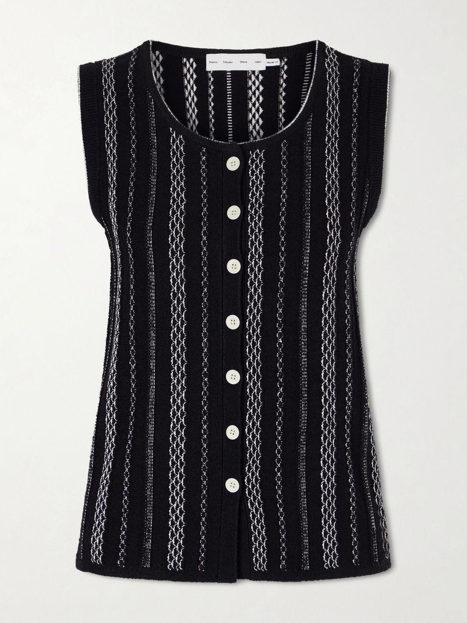 Alyna striped jacquard-knit vest by PROENZA SCHOULER