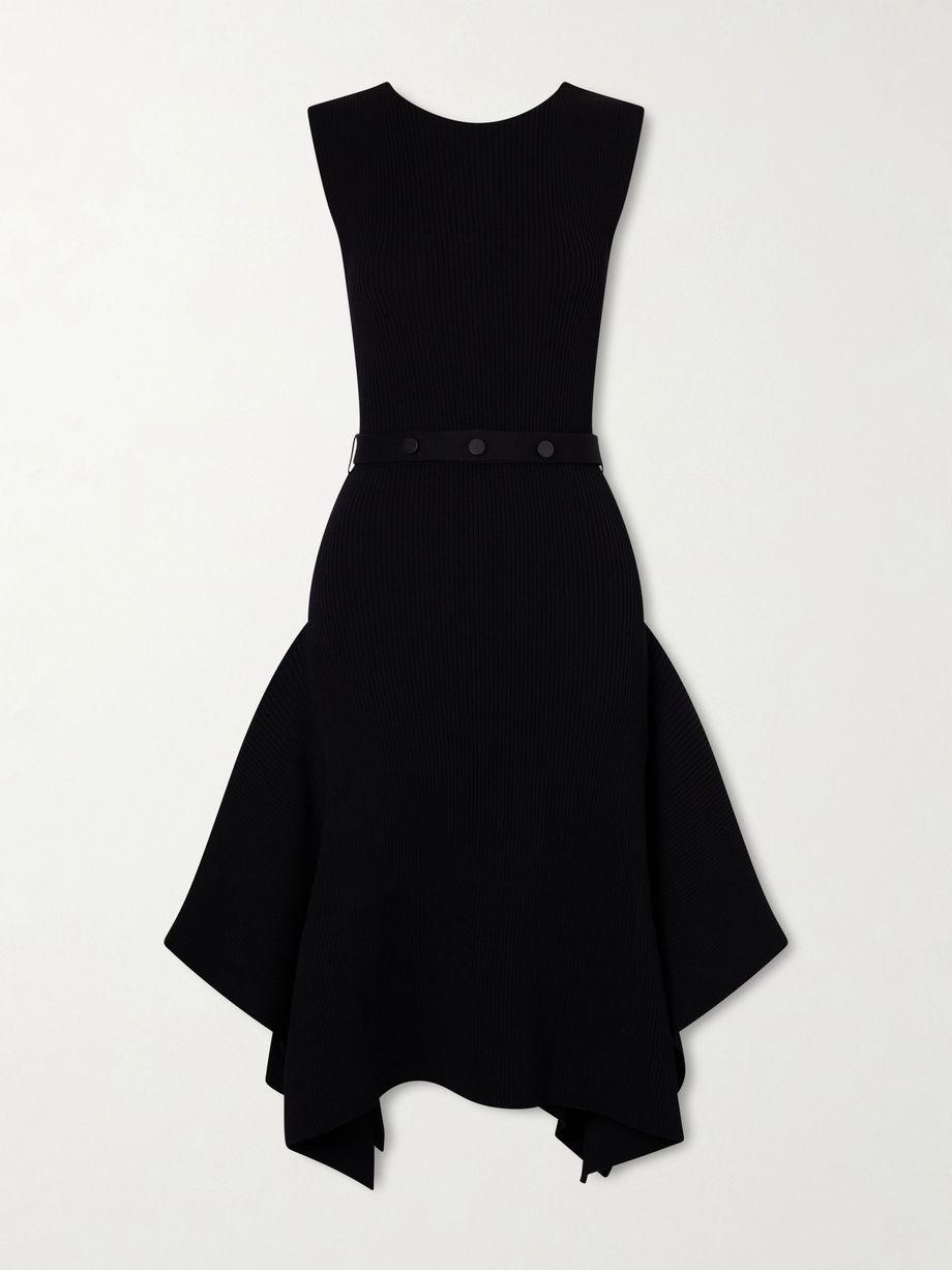 Artemis belted ribbed-knit midi dress by PROENZA SCHOULER