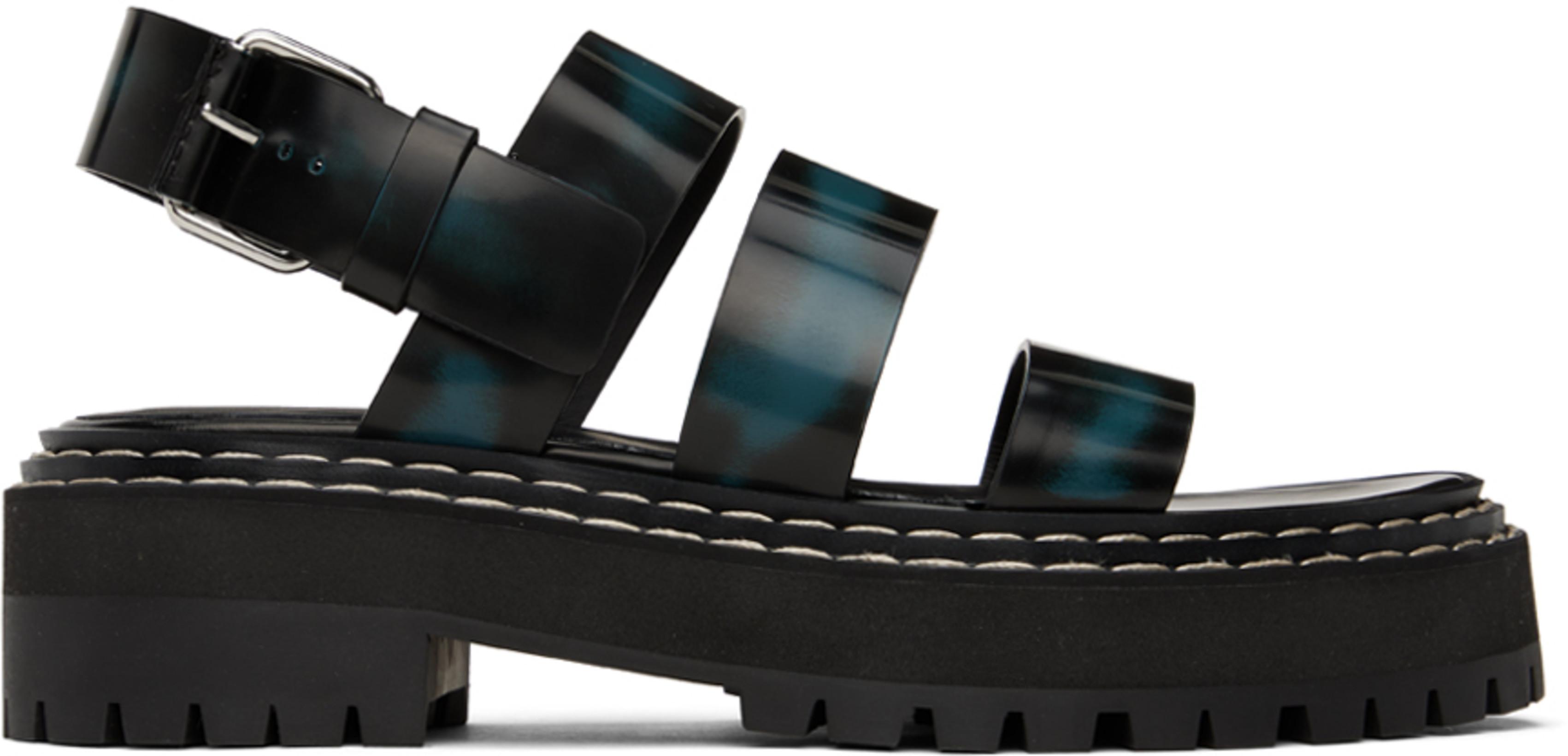 Black Lug Sandals by PROENZA SCHOULER