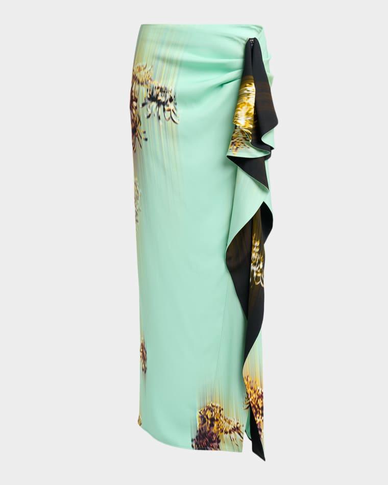 Cella Printed Double Crepe Skirt by PROENZA SCHOULER