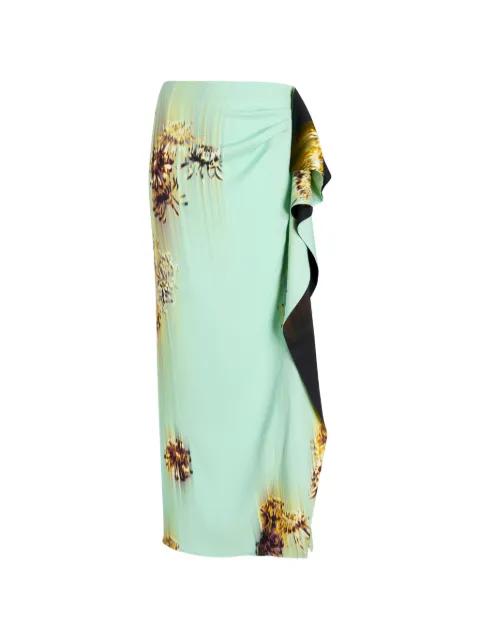 Cella ruffled printed maxi skirt by PROENZA SCHOULER