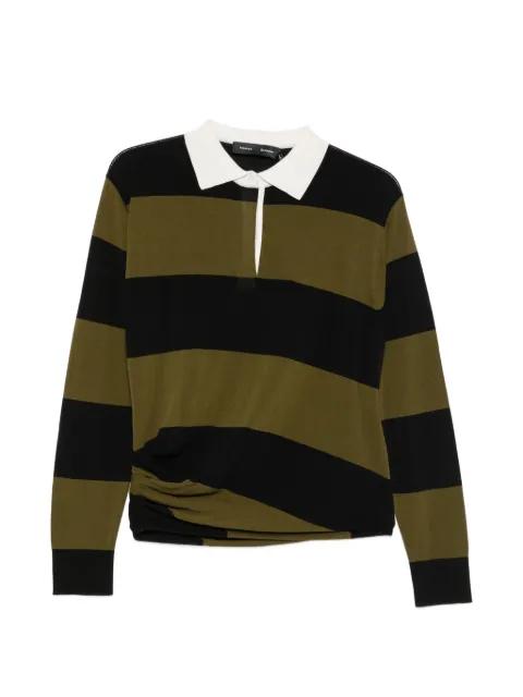 Corinna striped cotton polo-shirt by PROENZA SCHOULER