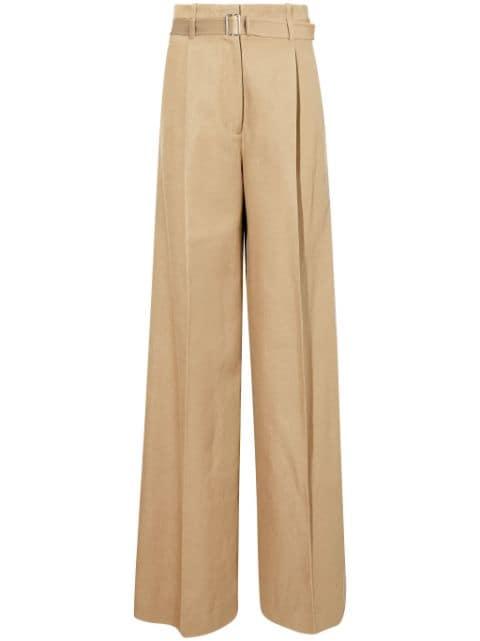 Dana wide-leg cotton-linen trousers by PROENZA SCHOULER