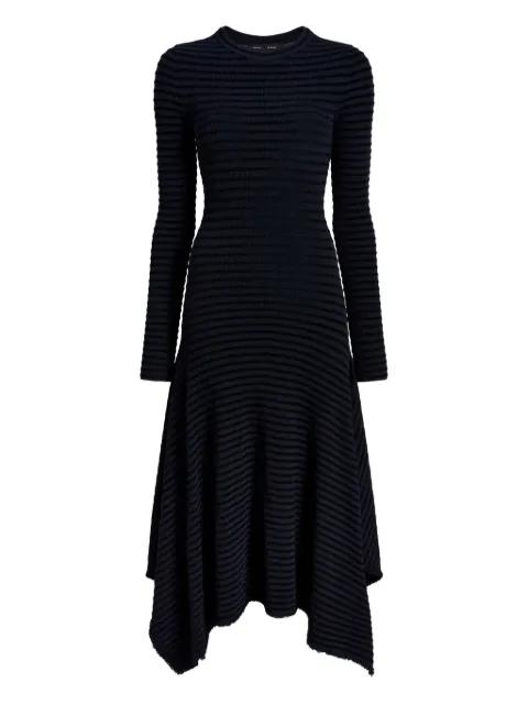 Didi striped asymmetric midi dress by PROENZA SCHOULER