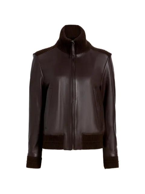 Elenora panelled leather jacket by PROENZA SCHOULER
