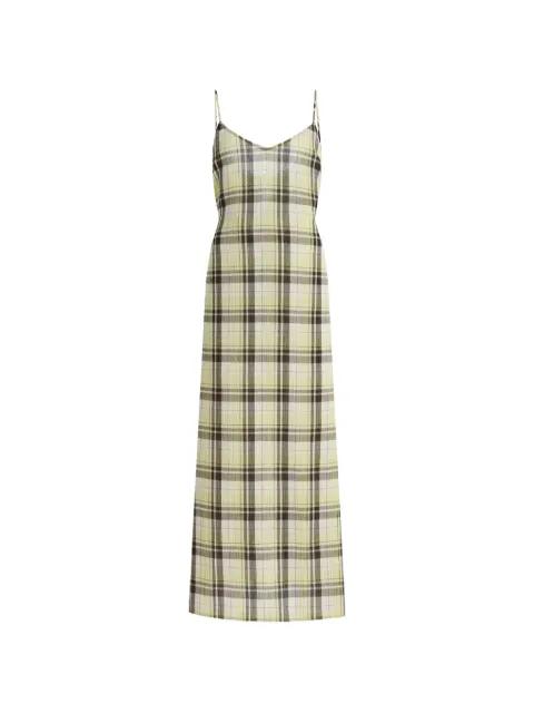 Evelyn plaid V-neck maxi dress by PROENZA SCHOULER