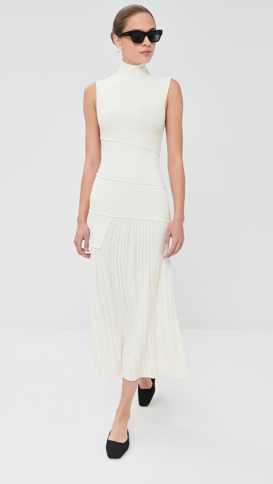 Federica Dress in Micro Pleat Knit by PROENZA SCHOULER