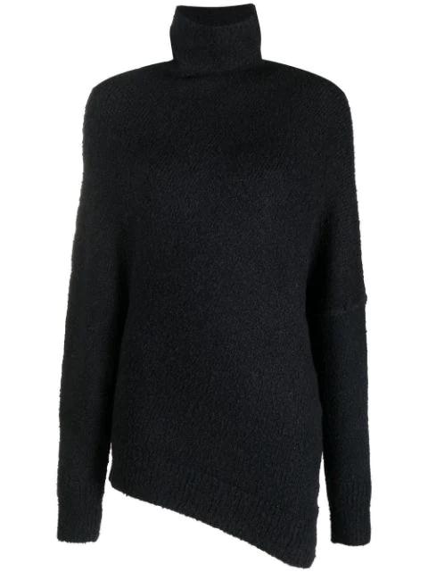 Fuzzy Boucle asymmetric sweater by PROENZA SCHOULER