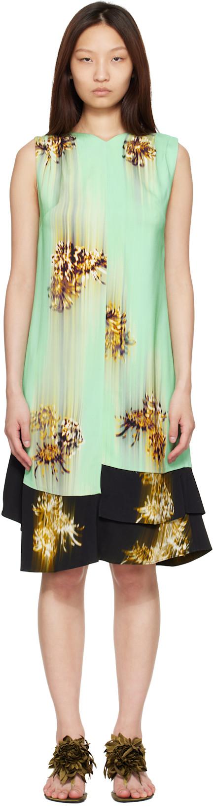 Green Rhetta Midi Dress by PROENZA SCHOULER