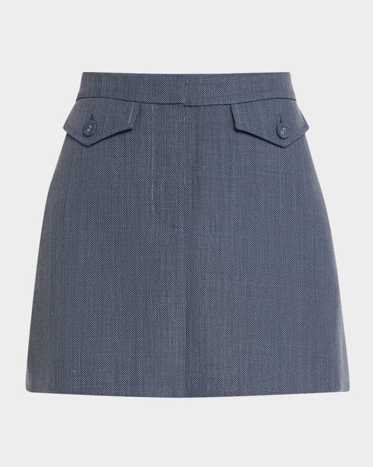 Jamison Wool Melange Mini Skirt by PROENZA SCHOULER