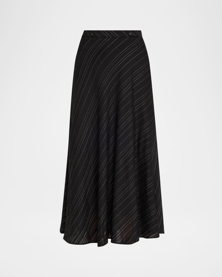 Kaia Woven Stripe Midi Skirt by PROENZA SCHOULER