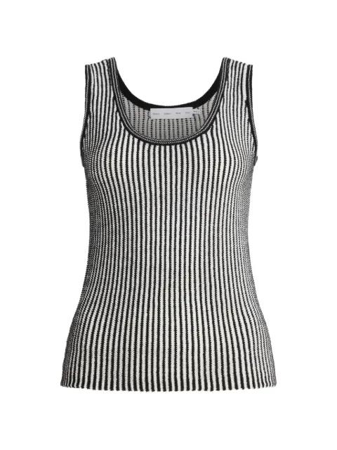 Lennox stripe-pattern rib-knit top by PROENZA SCHOULER