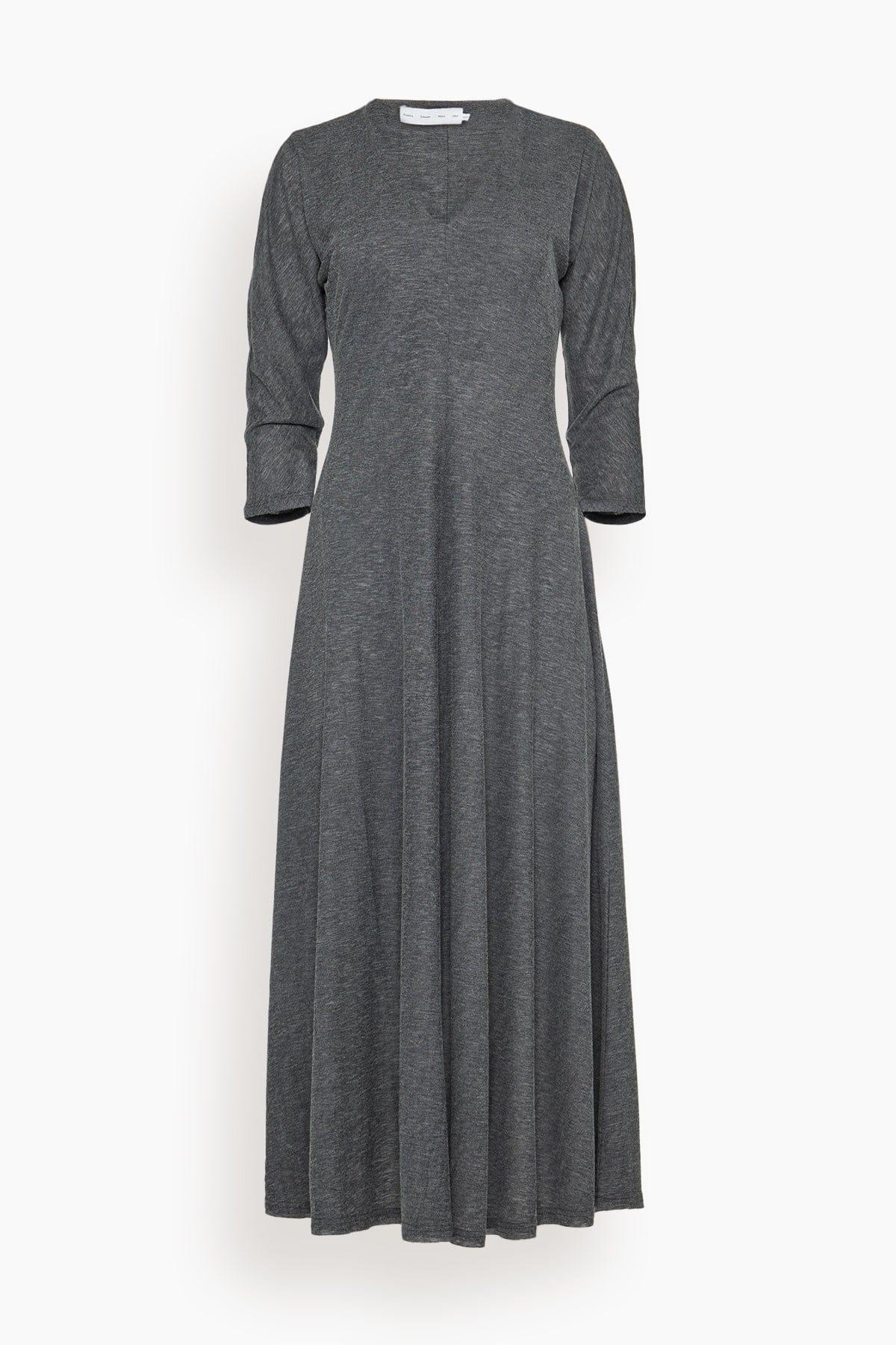 Livia Dress in Wool Jersey in Coal Melange by PROENZA SCHOULER