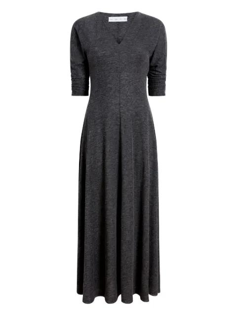 Livia V-neck flared midi dress by PROENZA SCHOULER