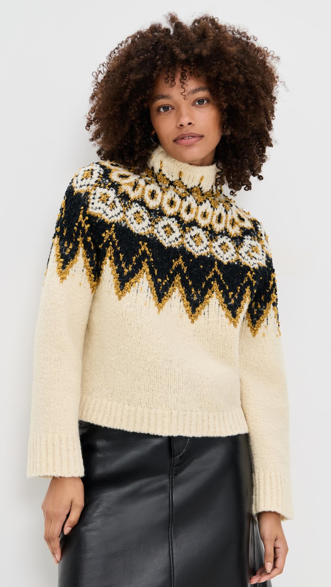 Lizzy Sweater in Textured Fair Isle by PROENZA SCHOULER