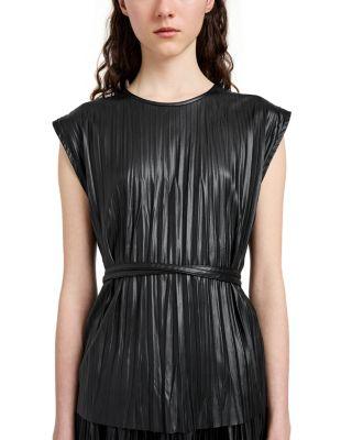 Lyra Top in LW Faux Leather by PROENZA SCHOULER