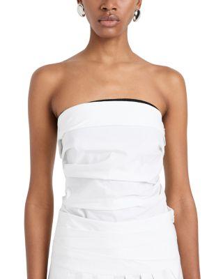 Maisy Strapless Top in Poplin by PROENZA SCHOULER
