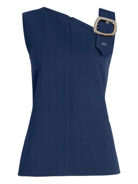 Marin asymmetric-neckline buckle top by PROENZA SCHOULER