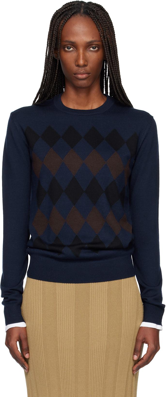 Navy Vivian Sweater by PROENZA SCHOULER