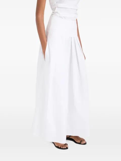 Nessa pleated poplin maxi skirt by PROENZA SCHOULER