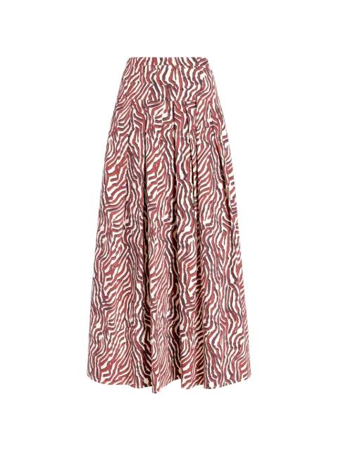 Nessa zebra-print maxi skirt by PROENZA SCHOULER