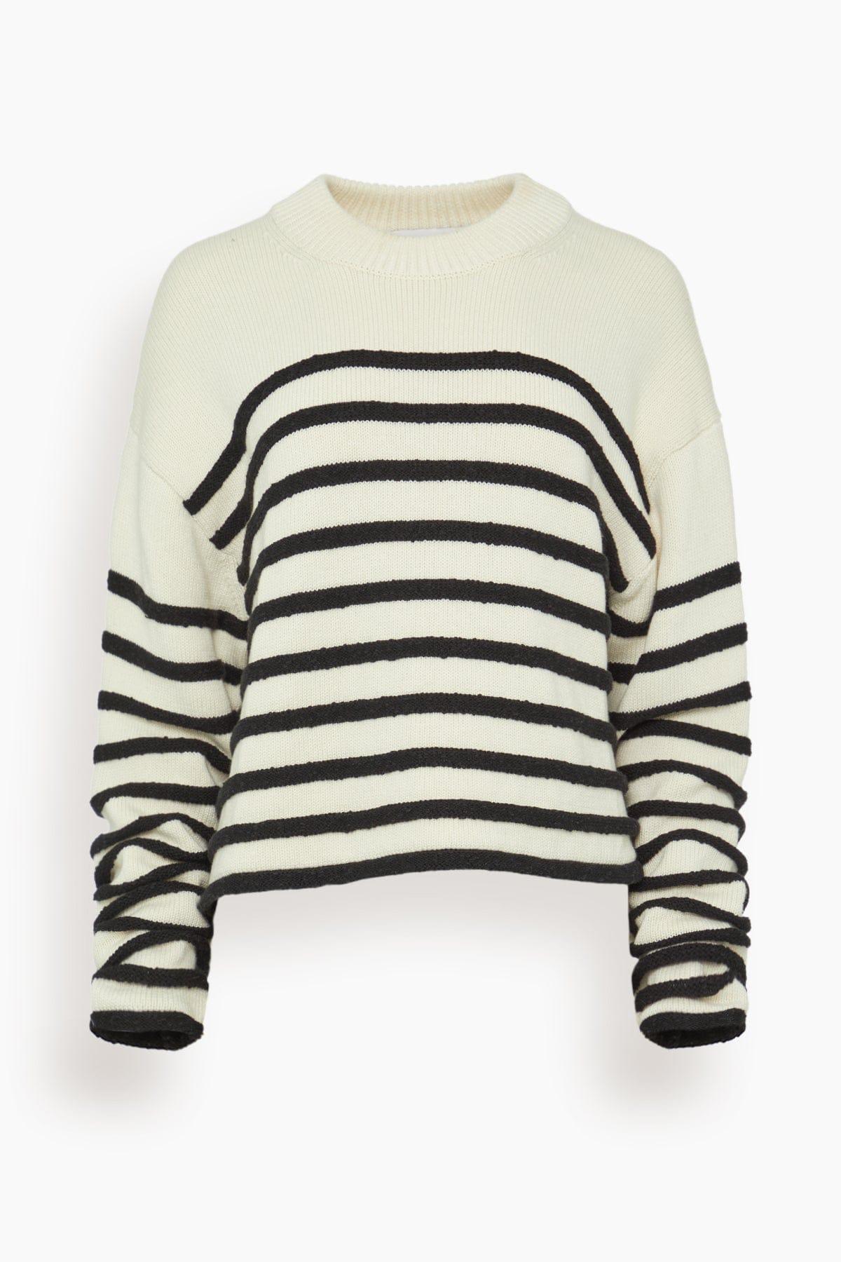 Nia Sweater in White/Black by PROENZA SCHOULER