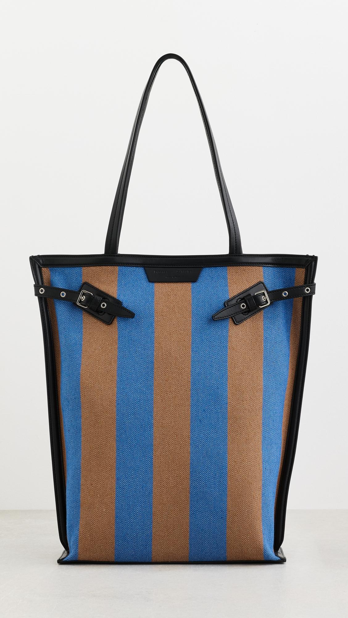 North South Days Tote in Striped Canvas by PROENZA SCHOULER