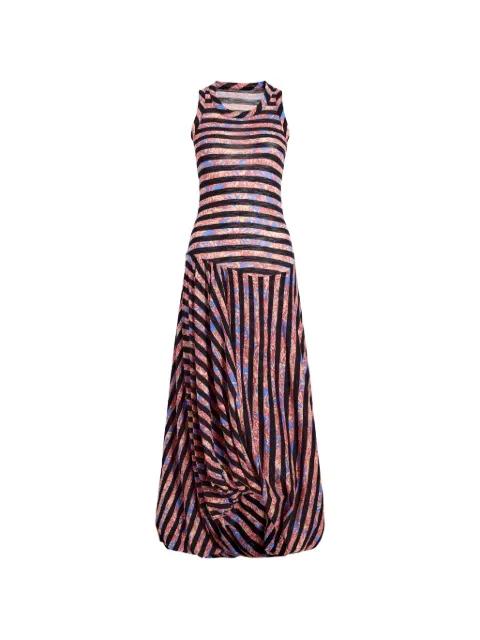 Nour printed striped midi dress by PROENZA SCHOULER