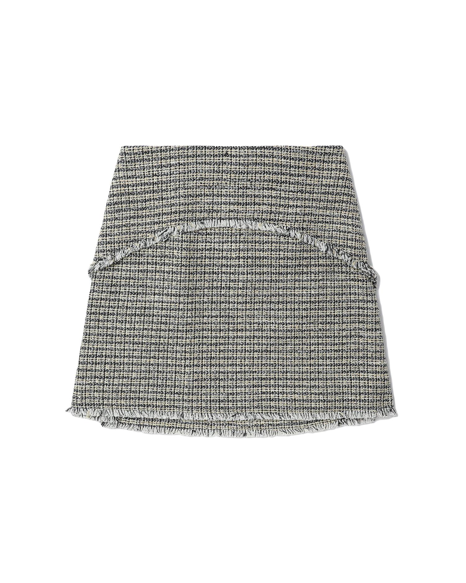 Pattered raw trims mini skirt by PROENZA SCHOULER