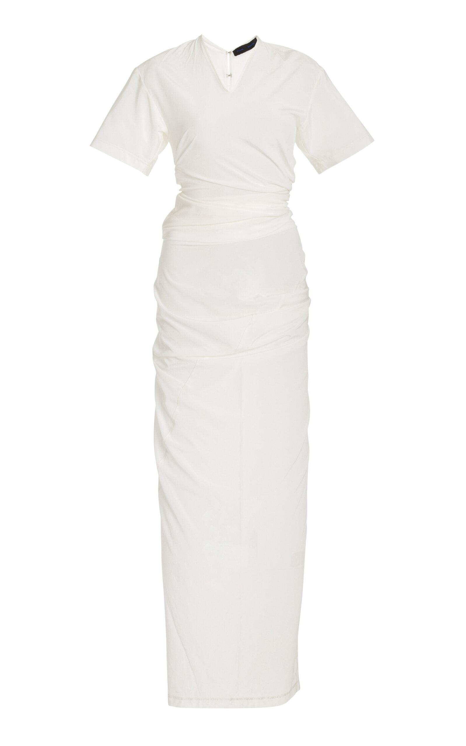 Proenza Schouler - Sidney Ruched Jersey Maxi T-Shirt Dress - Off-White - - Moda Operandi by PROENZA SCHOULER Proenza Schouler - Sidney Ruched Jersey Maxi T-Shirt Dress - Off-White - - Moda Operandi by PROENZA SCHOULER