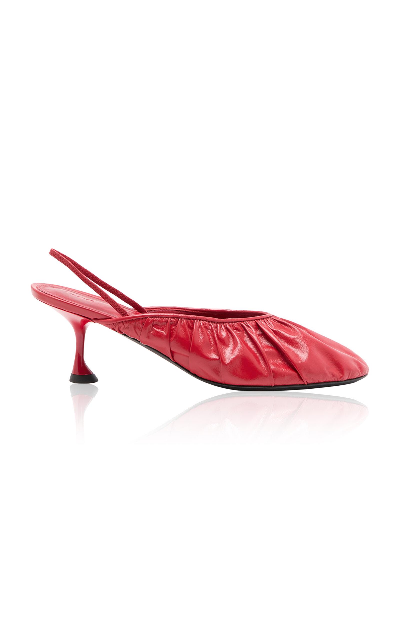 Proenza Schouler Soft Calf Rouched Tee Slingbacks - Moda Operandi by PROENZA SCHOULER