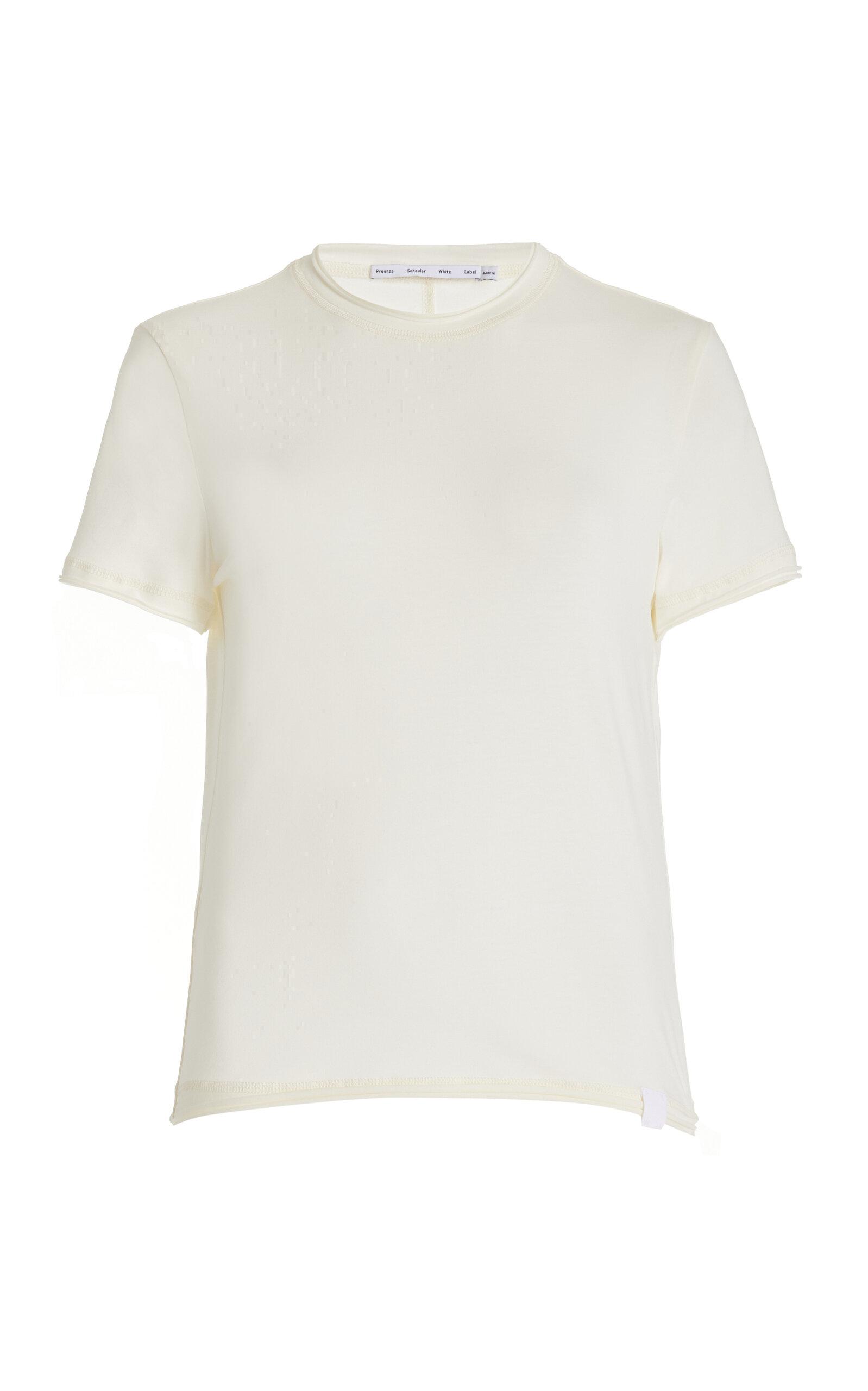 Proenza Schouler White Label Elara Stretch-Cotton T-Shirt - Moda Operandi by PROENZA SCHOULER
