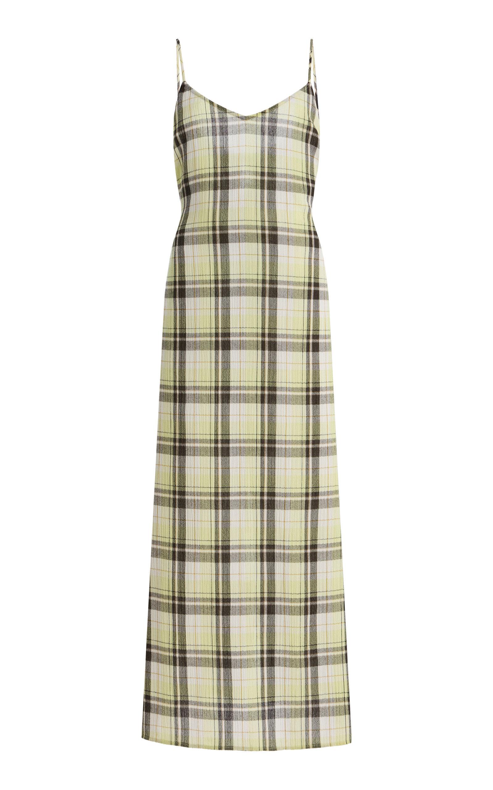 Proenza Schouler White Label Evelyn Plaid Gauze Midi Dress - Moda Operandi by PROENZA SCHOULER