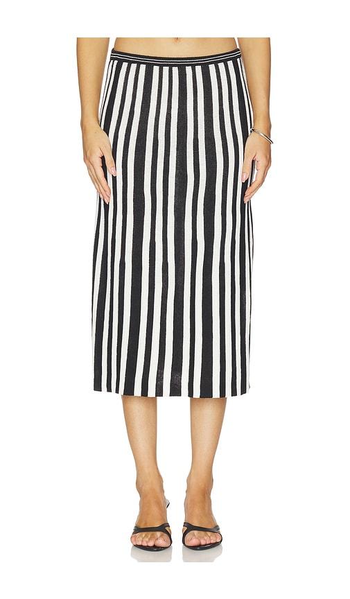 Proenza Schouler White Label Isley Skirt in Black & White by PROENZA SCHOULER