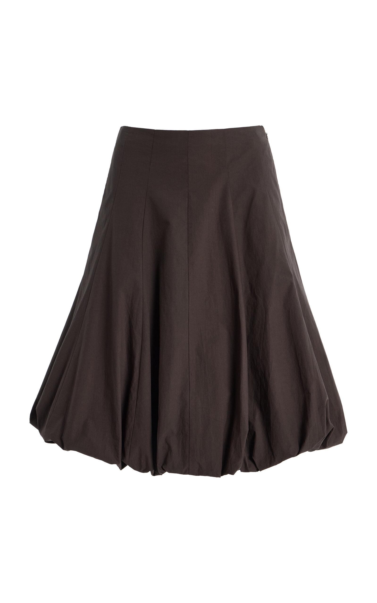 Proenza Schouler White Label Kyra Rumpled Cotton Midi Skirt - Moda Operandi by PROENZA SCHOULER