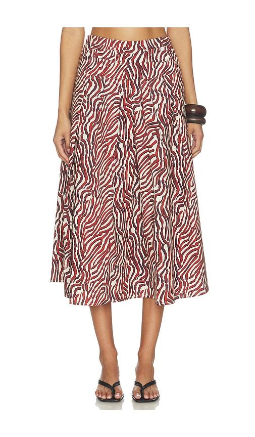 Proenza Schouler White Label Nessa Skirt in Rust by PROENZA SCHOULER