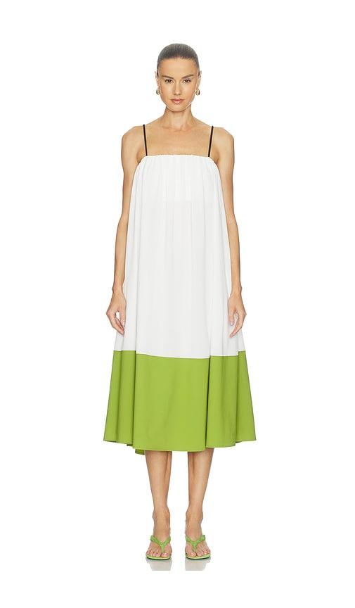 Proenza Schouler White Label Proenza Schouler Saria Dress in White,Green by PROENZA SCHOULER