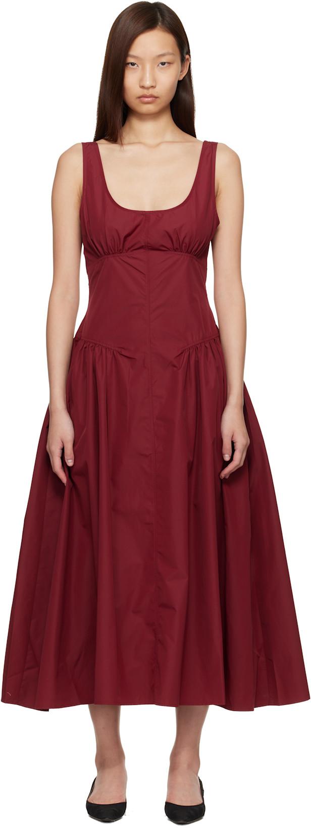 Red Proenza Schouler White Label Kendall Midi Dress by PROENZA SCHOULER