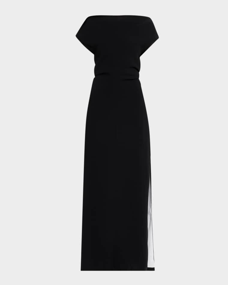 Rosina Draped Double-Crepe Dress by PROENZA SCHOULER