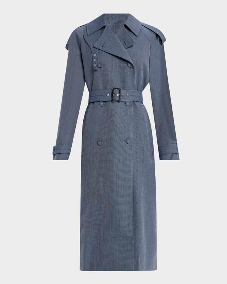 Sakia Wool Melange Trench Coat by PROENZA SCHOULER