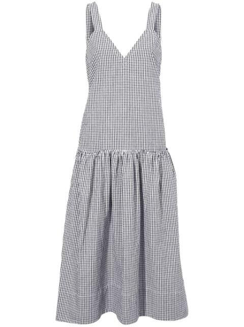 Sasha grid-print midi dress by PROENZA SCHOULER