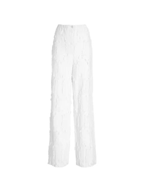 Shilo frayed-jacquard trousers by PROENZA SCHOULER