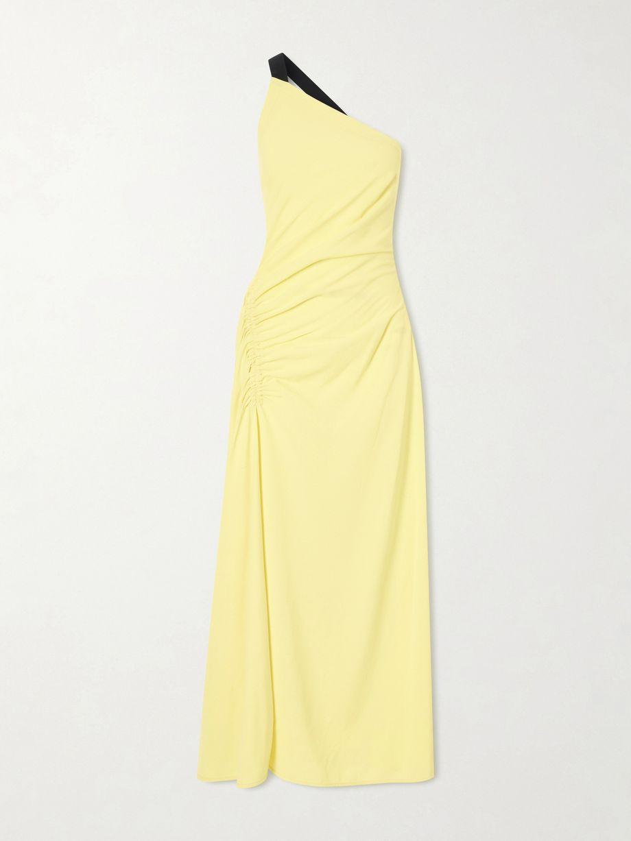 Sirena one-shoulder gathered crepe maxi dress by PROENZA SCHOULER