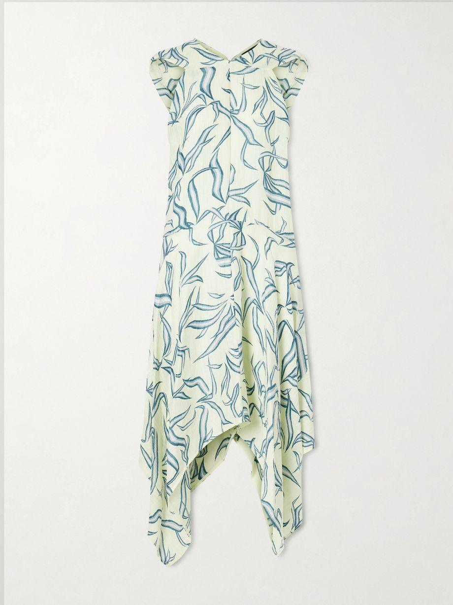Sybella printed linen and silk-blend maxi dress by PROENZA SCHOULER