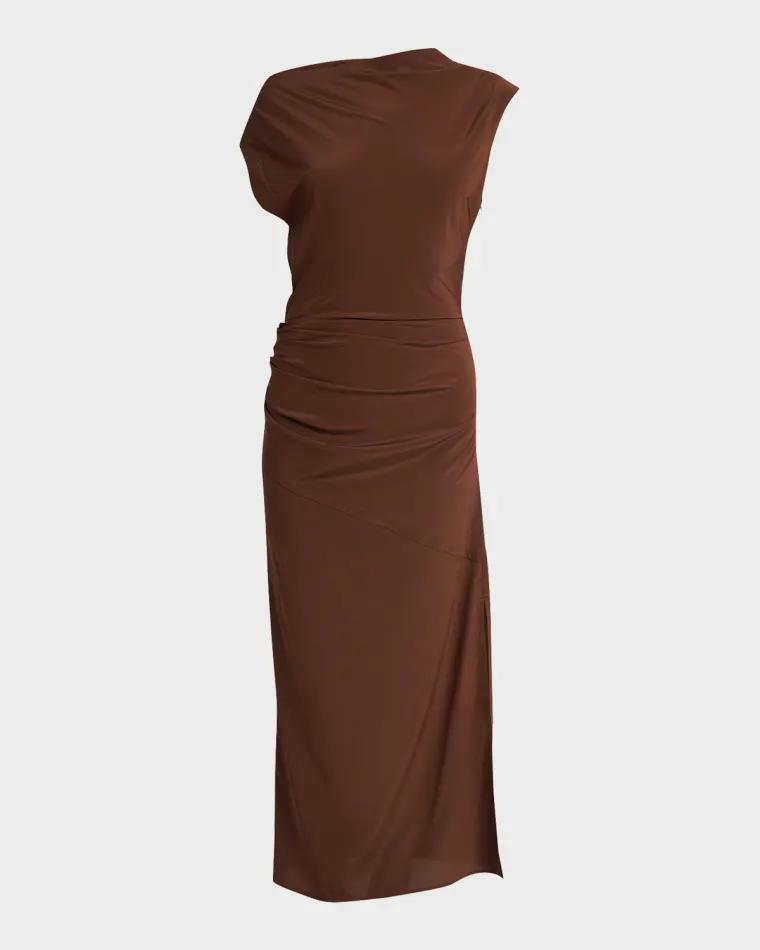 Tasa Draped Silk Viscose Dress by PROENZA SCHOULER