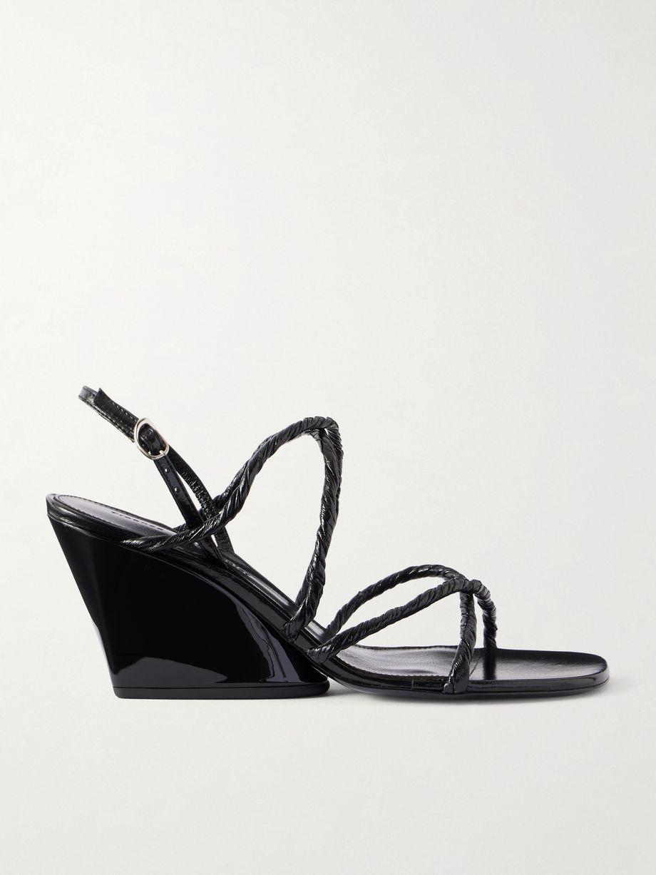 Twist Slant leather wedge sandals by PROENZA SCHOULER