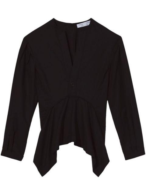 V-neck cotto poplin top by PROENZA SCHOULER