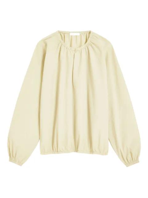 Wendy round-neck balloon-sleeve blouse by PROENZA SCHOULER